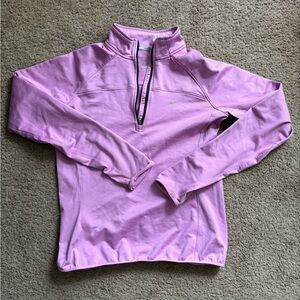 Purple medium Dri-fit women’s zip up halfway long sleeve